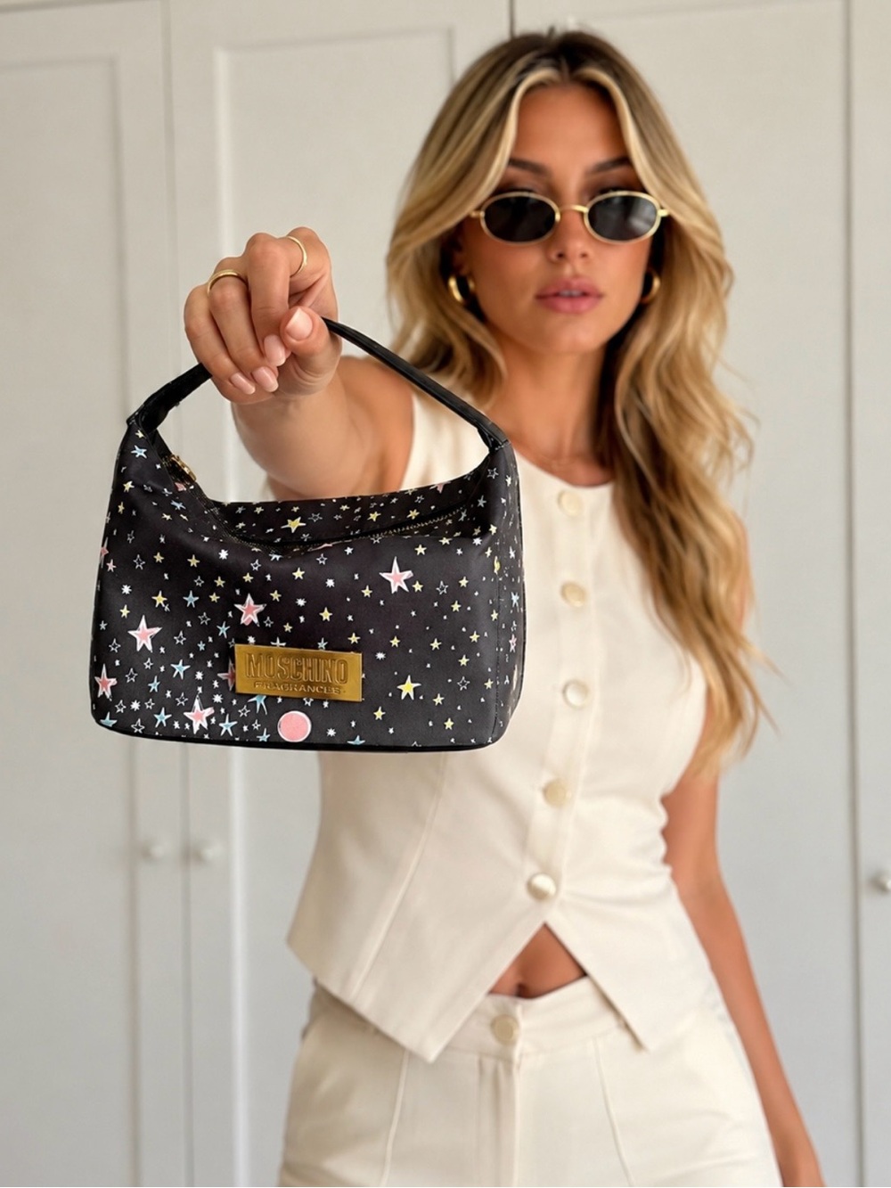 Moschino fragrance cosmetics pouch